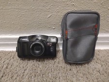 Canon Sure Shot 80 Tele 35mm Film Camera SAF Zoom 38-80mm W/Case WORKS & TESTED