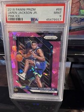 2018/19 Panini Prizm Pink Ice Jaren Jackson Jr PSA 9 Grizzlies NBA