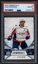 2021-22 Upper Deck Credentials 3 Alex Ovechkin PSA 10 GEM MT