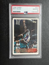 1996-97 Topps Ray Allen #217 (RC) PSA 10 GEM MT