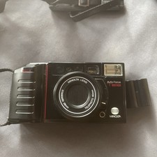 Minolta AF Tele 38-60mm Auto Focus 35mm Point & Shoot Film Camera With Case