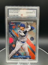2025 Topps Finest #16 Shohei Ohtani Los Angeles Dodgers Graded GEM MINT PTA 10🔥
