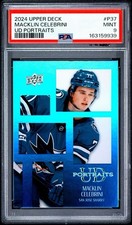 2024-25 Upper Deck UD Portraits Macklin Celebrini #P37 PSA 9