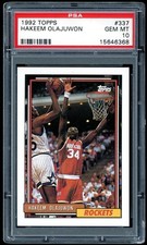1992-93 Topps Hakeem Olajuwon #337 (HOF) PSA 10