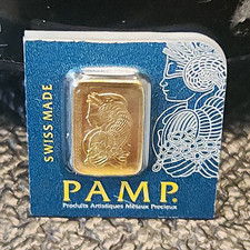 PAMP Suisse 1g .9999 Fine Gold Bar in Assay Card