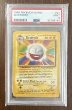 1999 Pokemon Electrode #21/102 Base Set Unlimited PSA MINT 9