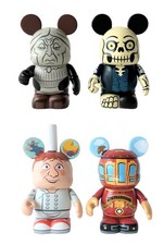 4 DISNEY Vinylmation Figures Haunted Mansion Chef Linguini SF Cable Car Mickey
