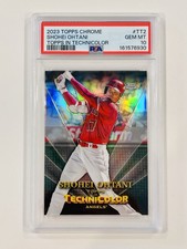 2023 TOPPS CHROME TOPPS IN TECHNICOLOR #TT2 SHOHEI OHTANI PSA 10 Angels/Dodgers