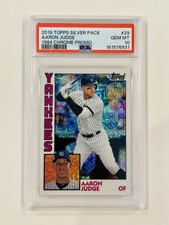 2019 Topps Silver Pack Aaron Judge 1984 Chrome Promo #29 PSA 10 - Yankees