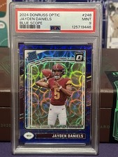 2024 Panini Donruss Optic Rated Rookie Jayden Daniels Blue Scope (RC) PSA 9!!