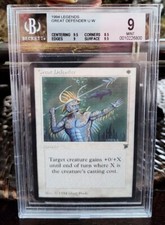 Magic The Gathering Legends BGS 9 Mint Great Defender Centering & Surface 9.5