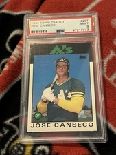 1986 Jose Canseco Topps Traded Rookie RC #20T PSA 9