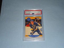 1990 Pro Set Hockey Card Brett Hull # 263 PSA Graded 8 NM-MT 84605309