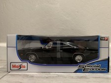 Maisto 1:18 Diecast Special Edition 1969 Dodge Charger R/T BLACK NEW