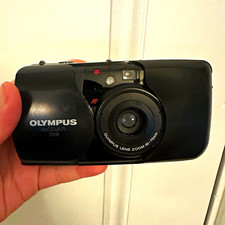 NOT WORKING Olympus Stylus 35mm Film Camera Auto Focus Black 35-70mm Zoom