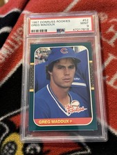 1987 Greg Maddux Donruss Rookies RC #52 PSA 9