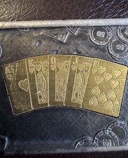 5oz Silver 7.5g gold Lucky Rips High Rollers “Royal Flush” by TD Mint