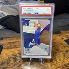2018 PANINI STATUS LUKA DONCIC RC #172 HOLOFOIL ROOKIE PSA 9 LAKERS NBA