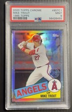 2020 Topps Chrome Mike Trout 1985 Topps #85TC-1 Angels PSA 9