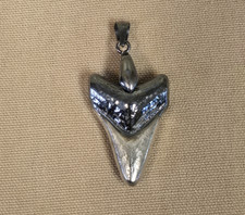 1/2 oz Shark Tooth w/Bail 999+ Fine Silver Bullion Bar Yeager's Poured Silver YP