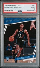 2020-21 Panini Chronicles Prestige Immanuel Quickley #63 RC ROOKIE PSA MINT