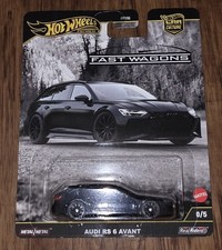 Hot Wheels Premium Car Culture Fast Wagons Audi RS 6 Avant Black 0/5 1:64