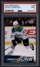 2022-23 Upper Deck 459 Wyatt Johnston Rookie RC YG Young Guns PSA 9 MINT