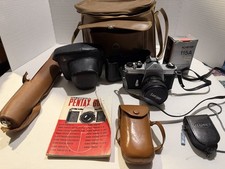 Vintage Asahi Pentax Spotmatic Camera With Extras and Case! 35mm Film