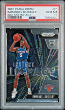 2020-21 Panini Prizm #20 Immanuel Quickley Instant Impact ROOKIE PSA 10 💎