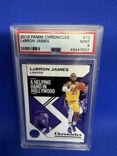 2019 PANINI CHRONICLES LEBRON JAMES CARD#10 PSA 9 MINT LAKERS CAVS HEAT 76ERS
