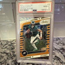 Panini 2024 Absolute Jalen Hurts Orange Mosaic #86 PSA 10 #72/299 EAGLES π¦