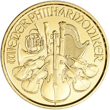 Austria Gold Philharmonic 1/25 oz - BU - Random Date