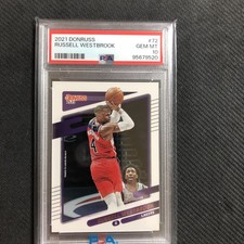 RUSSELL WESTBROOK 2021 Donruss # 72 PSA 10