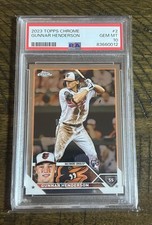 2023 Topps Chrome Gunnar Henderson RC GEM MINT PSA 10 #2