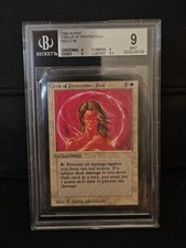 CIRCLE OF PROTECTION RED - MTG ALPHA BGS 9 MAGIC THE GATHERING GRADED VINTAGE