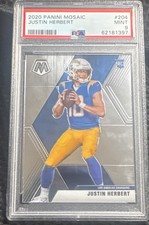 Panini 2020 Mosaic Rookies Justin Herbert Rookie #204 PSA 9 Football