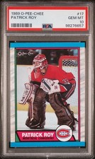 Patrick Roy 1989 OPC #17 PSA 10 Montreal Canadiens HOF Legend