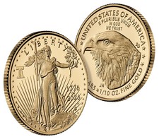 1776-2026 W $5 Gold American Eagle 1/10 oz Proof Coin W/OGP - B174