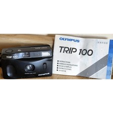 Olympus Trip 100 35mm Film Point & Shoot Camera 35mm Lens & Manual AS IS READ