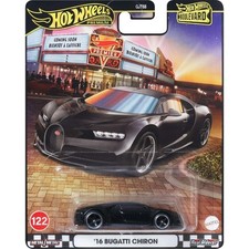 Hot Wheels Premium 2025 Boulevard 2016 Bugatti Chiron Black 1:64 Diecast Car