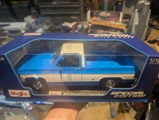 Maisto 1/18 1974 Chevrolet C10 Cheyenne Super Blue GM Officially Licensed NIB