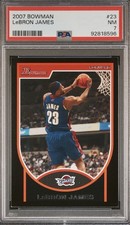 Lebron James 2007-08 Bowman #23 PSA 7 POP 33 FREE SHIP