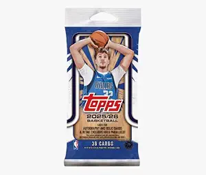 2025-26 Topps Basketball Fat Packs, 36 Cards Per Pack