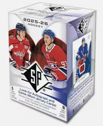 2025-26 NHL Upper Deck UD SP Hockey Sealed Retail Blaster Box 40 Cards