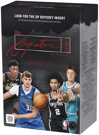 NEW 2025-26 SIGNATURE CLASS Basketball Card BLASTER Box, Chance for Chrome Autographs!