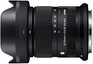 SIGMA 18-50mm F2.8 DC DN Contemporary Lens for Canon RF Mount Mirrorless Cameras