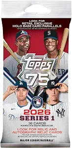 2026 Topps Series 1 MLB Baseball Fat Pack