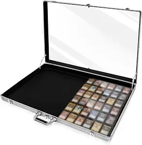 Trade Show Display Case 34" x 22", Portable Aluminum Card Display Case