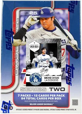 NEW 2025 Baseball Series 2 Blaster Box w/84 Cards, Bonus Shohei Card Sized Print