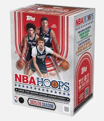 2025-26 Topps NBA Hoops Basketball Factory Sealed Blaster Box 56 Cards